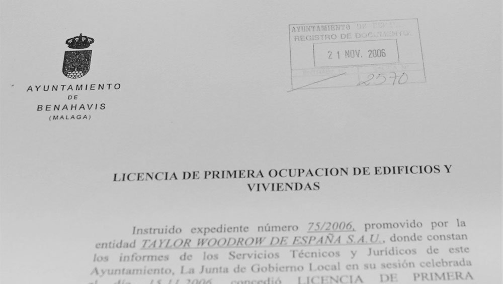 Licencia de primera ocupación